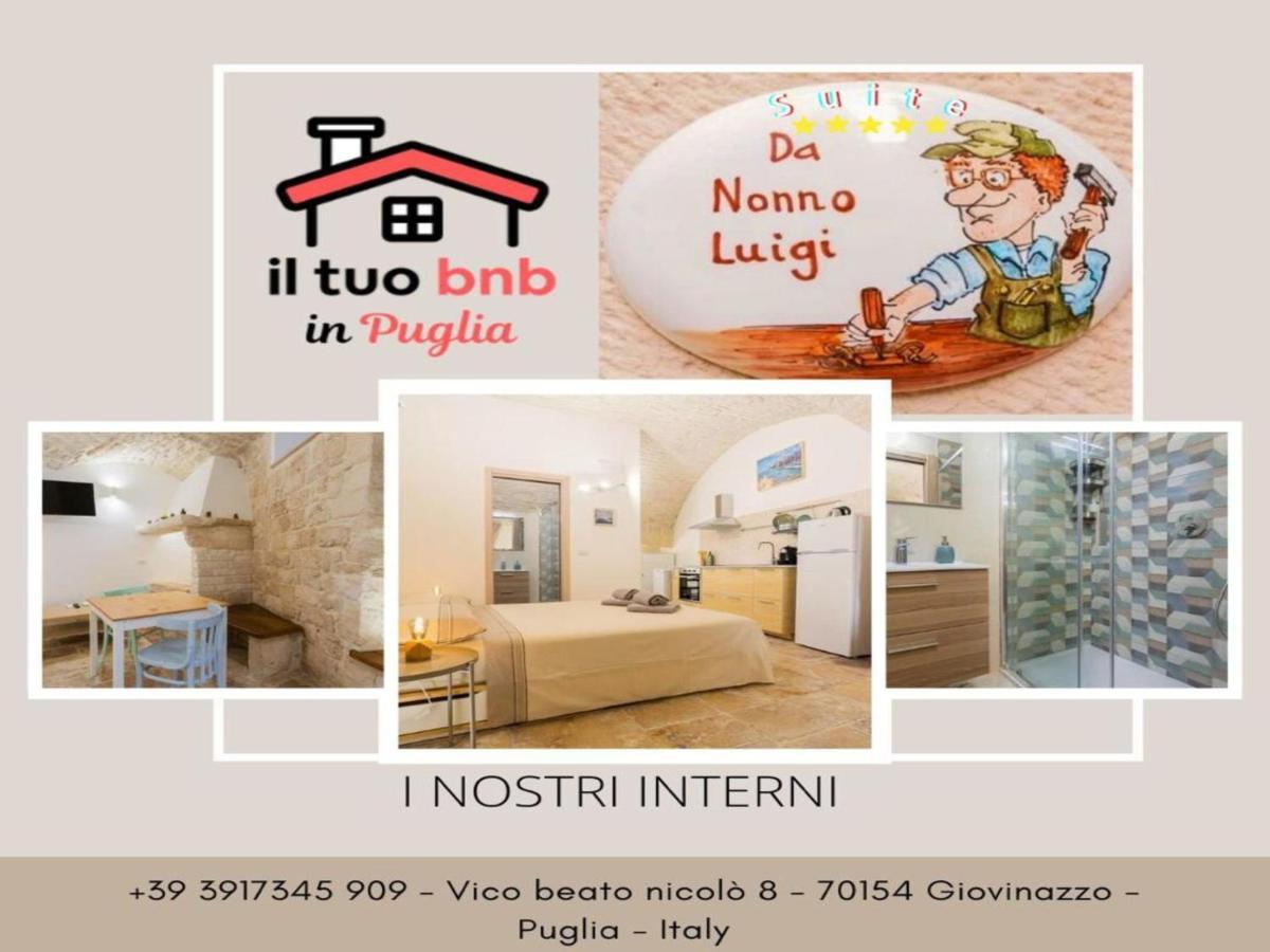 ג'ובינאצו Suite Da Nonno Luigi 100 Metri Dal Mare מראה חיצוני תמונה